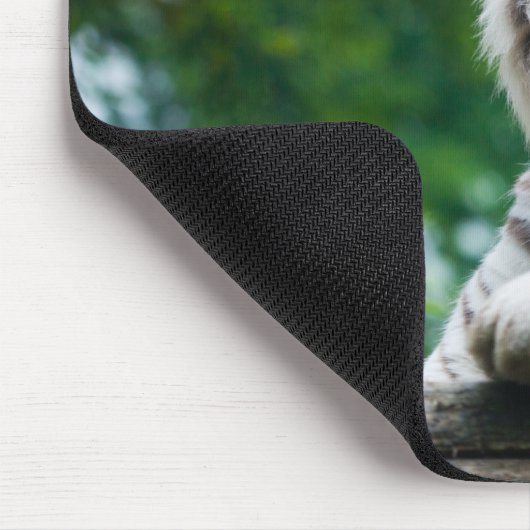 ホワイトタイガーマウセパド マウスパッド (コーナー)