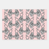 ホワイトタイガーラッピング紙 ラッピングペーパーシート (正面3)