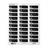 ホワイトタイガー住所 シール (フルシート)