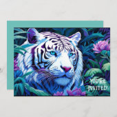 ホワイトタイガー招待状 案内状 (正面/裏面)