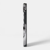 ホワイトタイガー炭筆画 iPhoneケース (左側面)