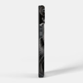 ホワイトタイガー炭筆画 iPhoneケース (右側面)
