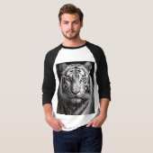 ホワイトタイガー炭 Tシャツ (正面フル)