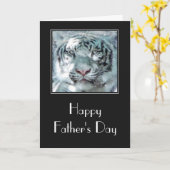 ホワイトタイガー父の日 カード (黄色い花)