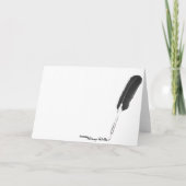 ホワイトタイガー誕生日グリーティングカード カード (裏面)