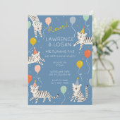 ホワイトタイガー誕生日パーティー2つの名前 招待状 (スタンド正面)