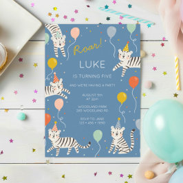 ホワイトタイガー誕生日パーティー 招待状