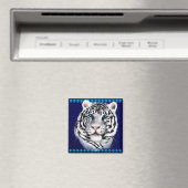 ホワイトタイガー顔磁石 マグネット (インサイチュ (食洗機))