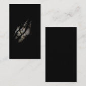 ホワイトタイガー顔裂けクローワイルドサファリアニマルキャット 名刺 (正面/裏面)