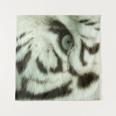 ホワイトタイガー顔 タペストリー (正面(横))