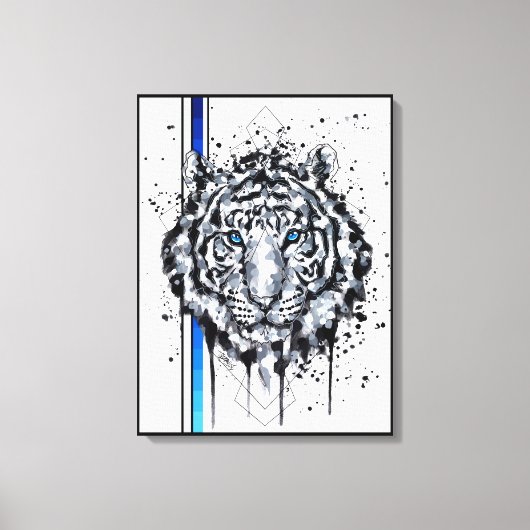 ホワイトタイガー キャンバスプリント (正面)