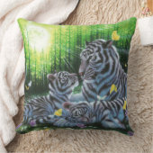 ホワイトタイガー クッション (ブランケット)