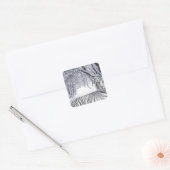 ホワイトタイガー スクエアシール (封筒)