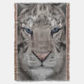 ホワイトタイガー スローブランケット (正面縦)