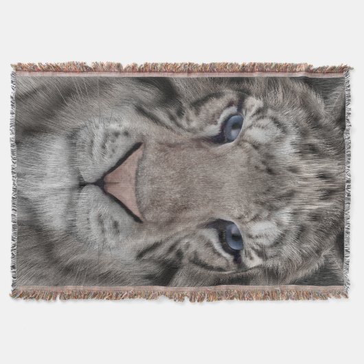 ホワイトタイガー スローブランケット (正面)