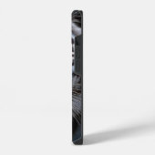 ホワイトタイガー ブルーアイズ iPhoneケース (左側面)