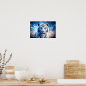 ホワイトタイガー ポスター (キッチン)