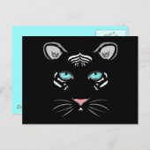 ホワイトタイガー ポストカード (正面/裏面)