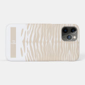 ホワイトタイガー モノグラム Case-Mate iPhoneケース (裏面(横))