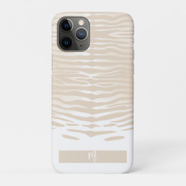 ホワイトタイガー モノグラム iPhone 11 PROケース