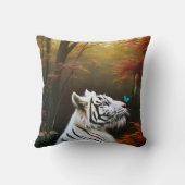 ホワイトタイガー 愛の瞬間 クッション (裏面)