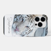 ホワイトタイガー iPhoneケース (裏面横)