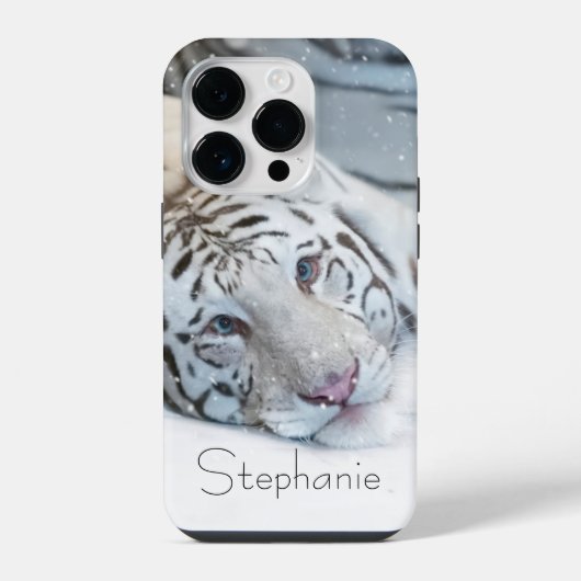ホワイトタイガー iPhoneケース (裏面)