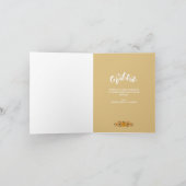 ホワイトタイポグラフィハッピーサンクスギビングの写真カード シーズンカード (内部)