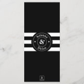 ホワイトタイ・アフェア メニュー (裏面)