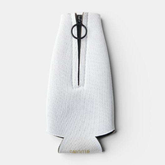 ホワイトタキシード結婚ギャツビー1920年代のテーマ ボトルクーラー (裏面)