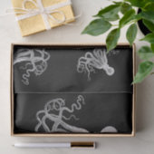 ホワイトタコブラックティッシュペーパー 薄葉紙 (ギフト)