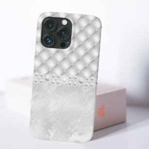 ホワイトタフエレガントトダイヤモンドとパールiPhoneケース Case-Mate iPhone 14 Proケース