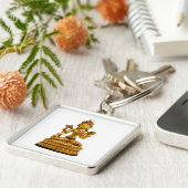 ホワイトタラ キーホルダー (側面)