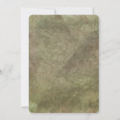 ホワイトターコイズハチドリリリーフローラ水彩 招待状 (裏面)