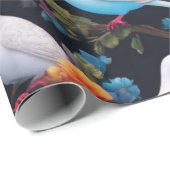 ホワイトタートルドーブズアーティスティックスタイル ラッピングペーパー (ロールコーナー)