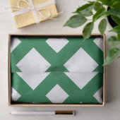 ホワイトダイアモンズオングリーンティッシュペーパー 薄葉紙 (ギフト)