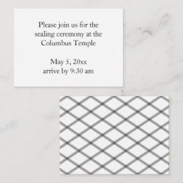 ホワイトダイアモンズテンプルシーリング招待状 エンクロージャーカード