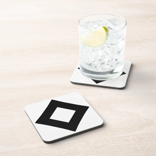 ホワイトダイヤはっきりしたモンド縁どク コースター (右側)