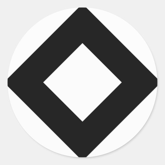 ホワイトダイヤはっきりしたモンド縁どク ラウンドシール (正面)