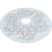 ホワイトダイヤモンドオンライトパステルブルースパークル ブラッシュドポリエステルツリースカート (アングル)