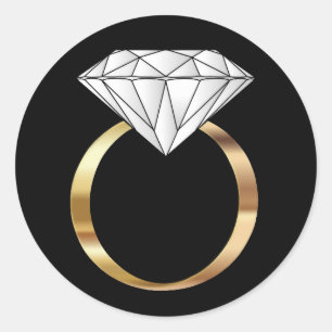 ホワイトダイヤモンドリングや輪ブラック金ゴールド婚約結婚ズ ラウンドシール