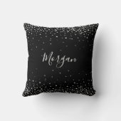 ホワイトダイヤモンド, ホワイトスクリプトネーム, ブラック VS 2 クッション (裏面)