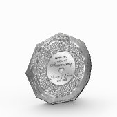 ホワイトダイヤ結婚モンド記念日 フォトブロック (左)