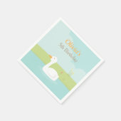 ホワイトダックエレガントバースデーパーティーがナプキンスを供給 スタンダードカクテルナプキン (角)