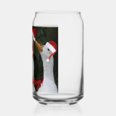 ホワイトダックス赤いサンタハッツホリデーを着て ガラス缶 (左)