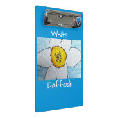 ホワイトダッフォディル ミニクリップボード (アングル)