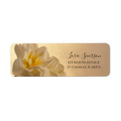 ホワイトダブルダッフォジルス差出人住所ラベル ラベル (正面)