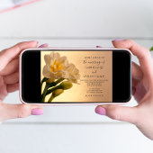 ホワイトダブルダッフォジルス春の結婚式 招待状