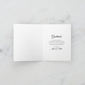 ホワイトダブルダッフォディルズ葬儀悔やみや弔慰 サンキューカード (内部)