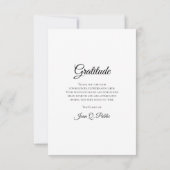 ホワイトダブルダッフォディルズ葬儀悔やみや弔慰 サンキューカード (裏面)